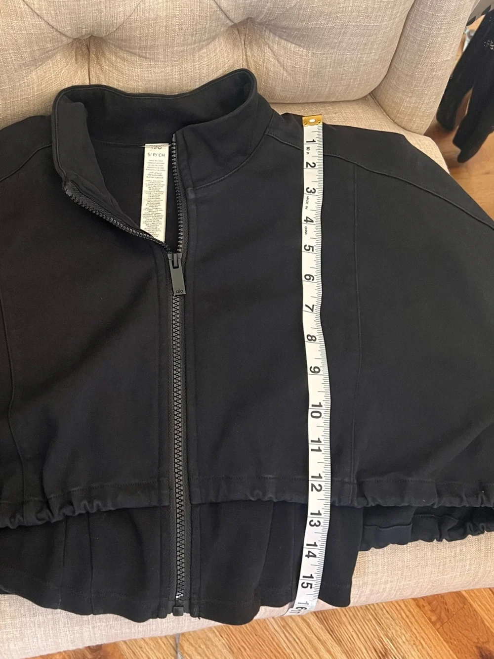 Alo On Point Cropped Moto Jacket Black Small Great Condition!